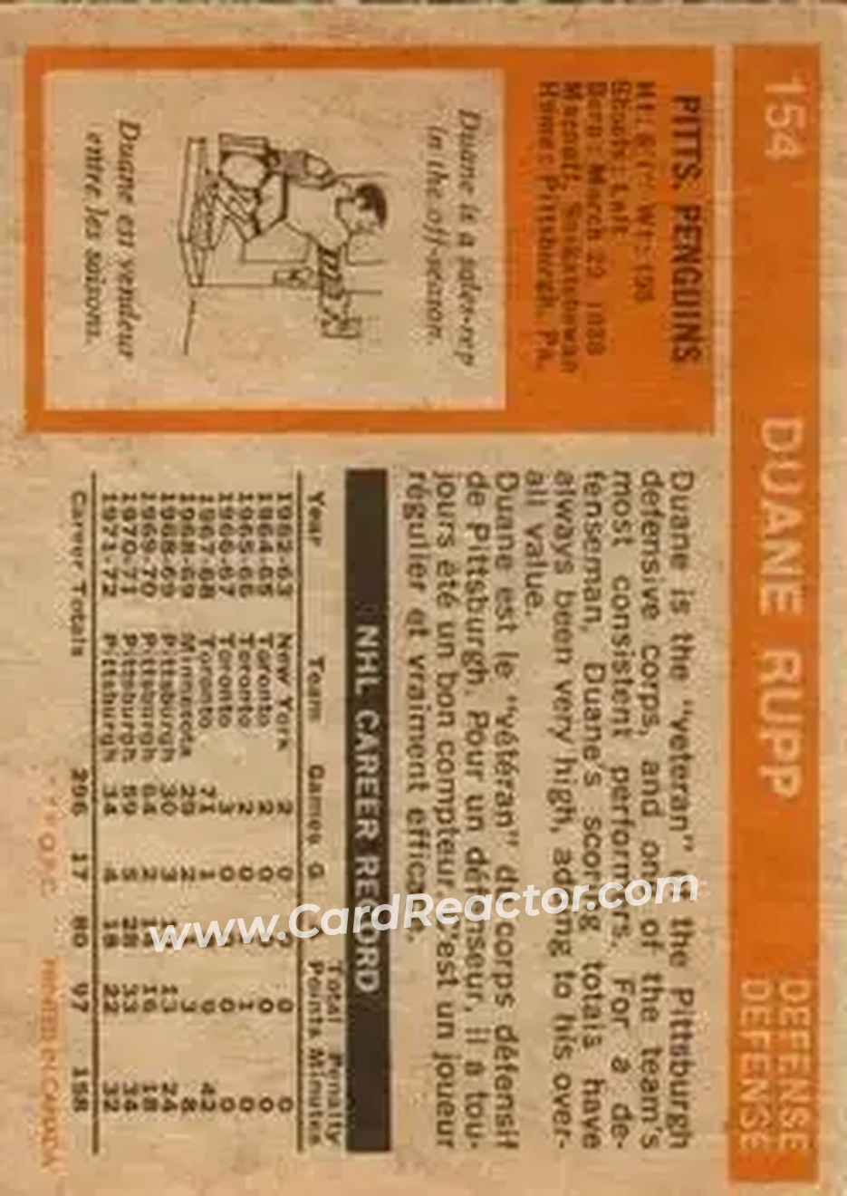 Back of Duane Rupp
