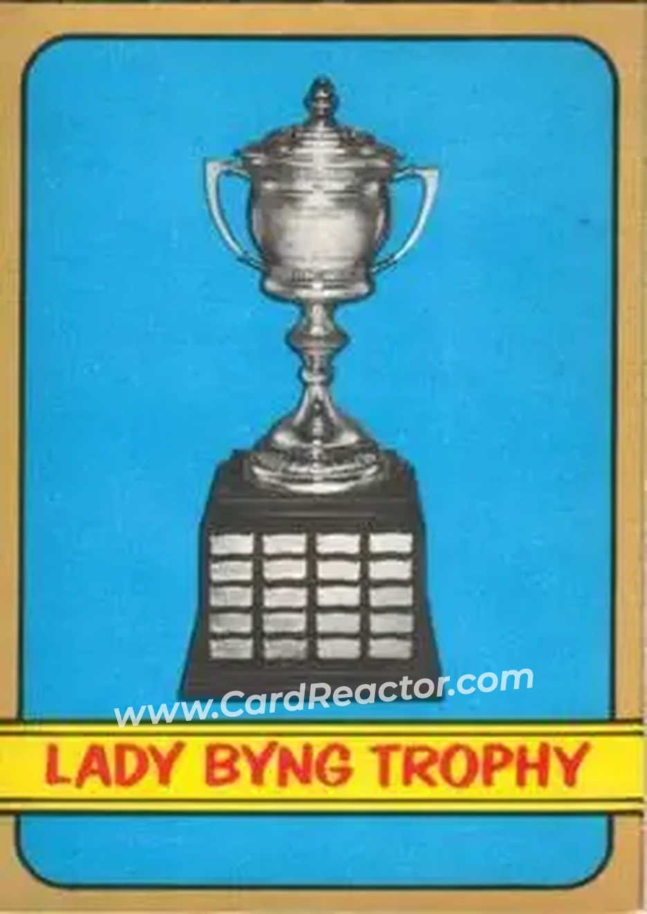 Front of Lady Byng Trophy