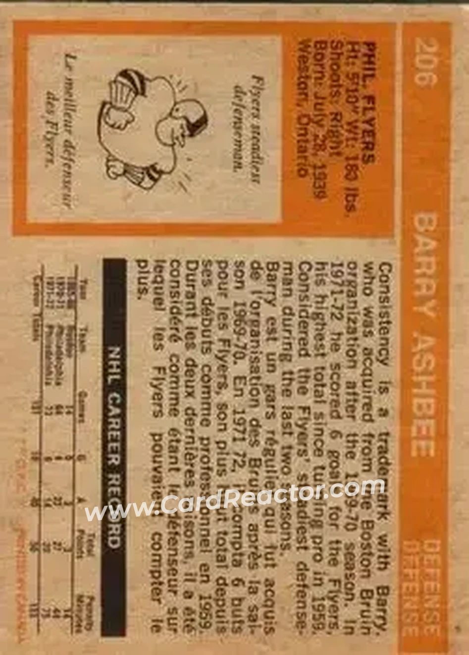 Back of Barry Ashbee