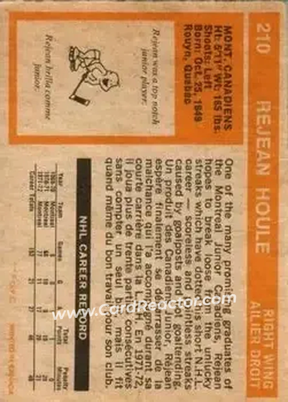 Back of Rejean Houle