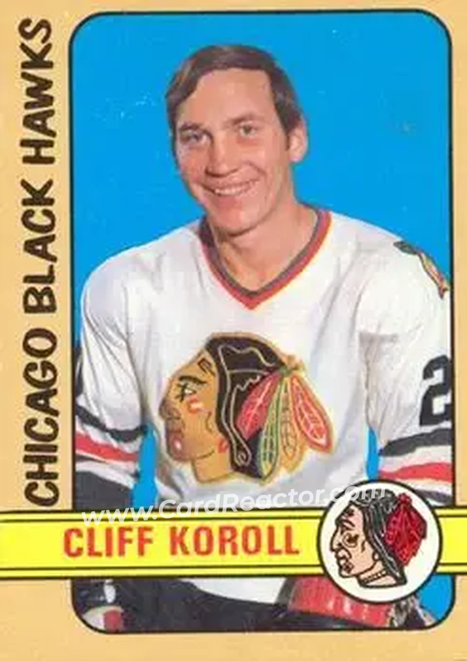 1972-73 O-Pee-Chee #222 Cliff Koroll