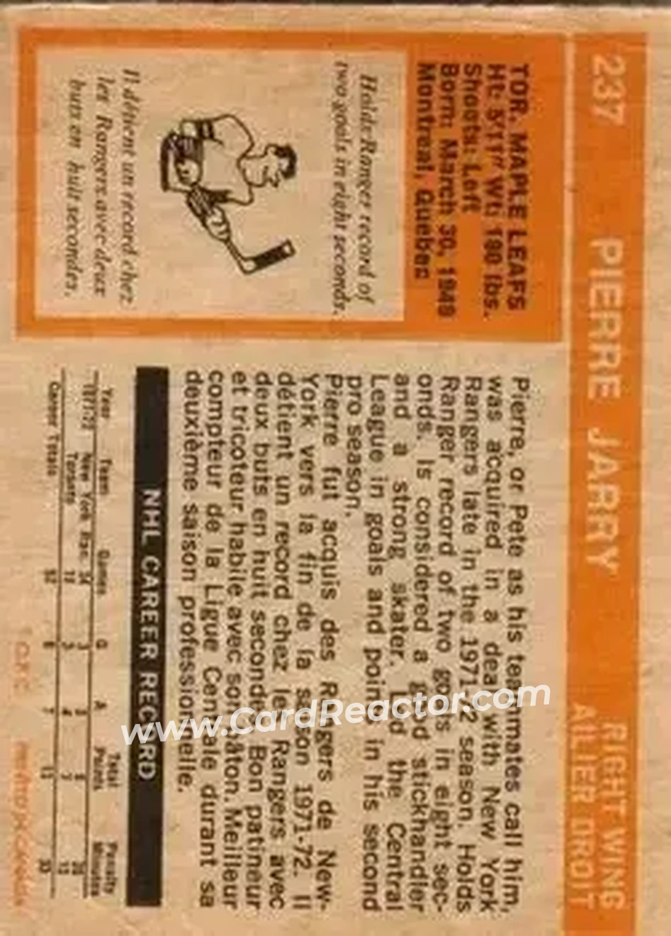 Back of Pierre Jarry