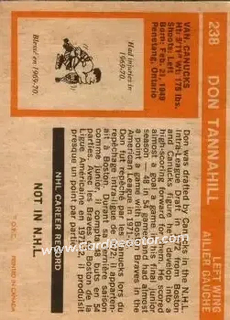 Back of Don Tannahill