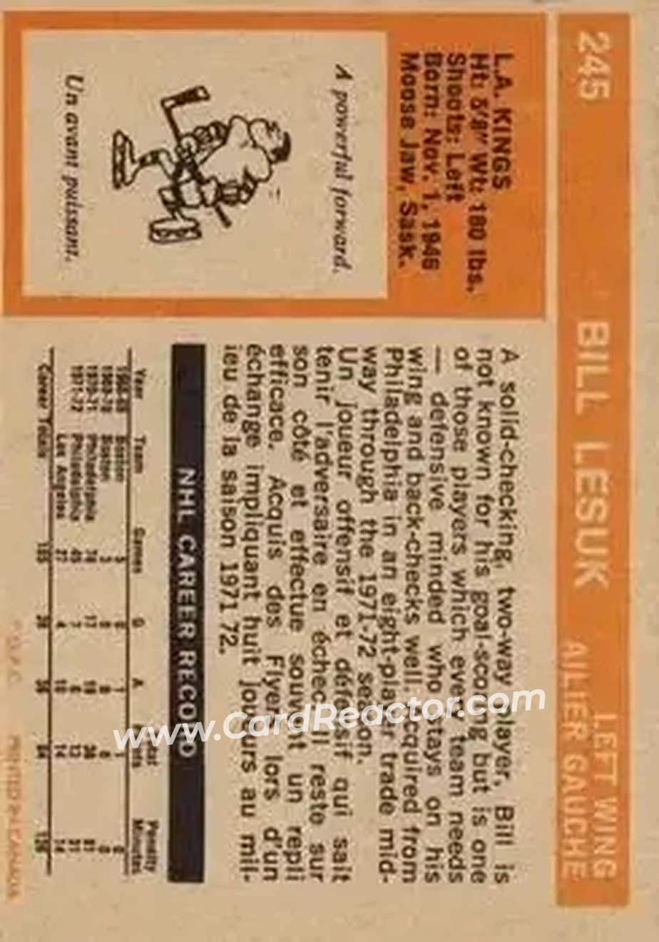 Back of Bill Lesuk