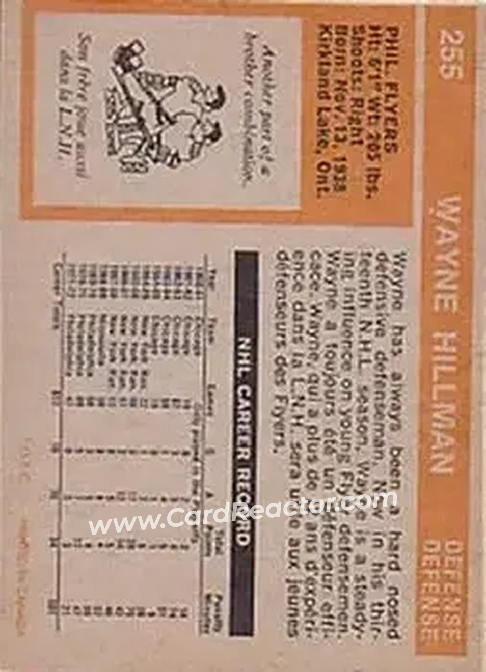 Back of Wayne Hillman