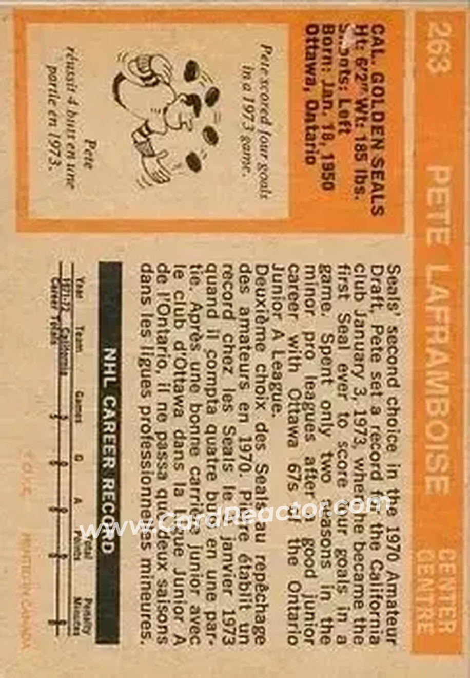 Back of Pete Laframboise