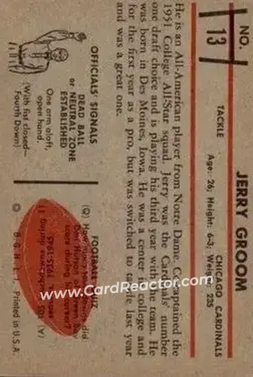 Back of Jerry Groom