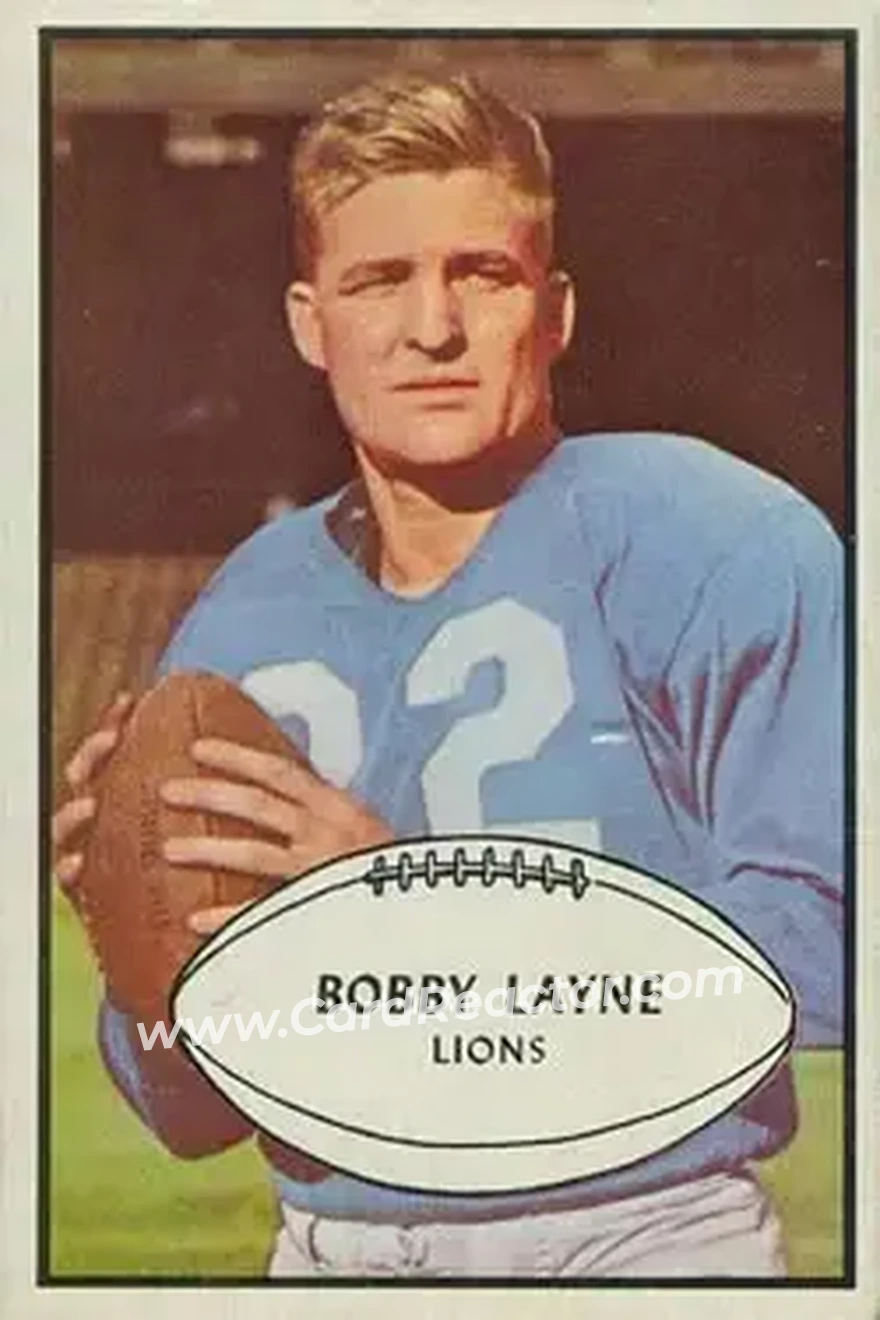 Front of Bobby Layne