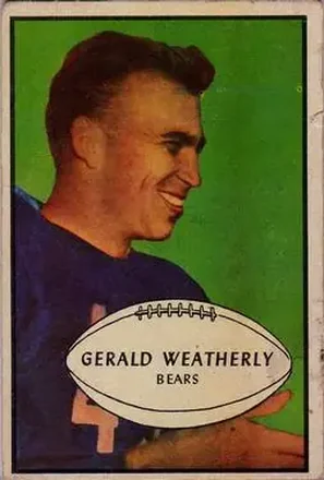 1953 Bowman #48 Gerald Weatherly