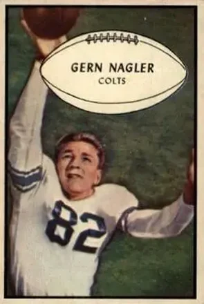1953 Bowman #54 Gern Nagler