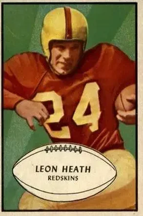 1953 Bowman #63 Leon Heath