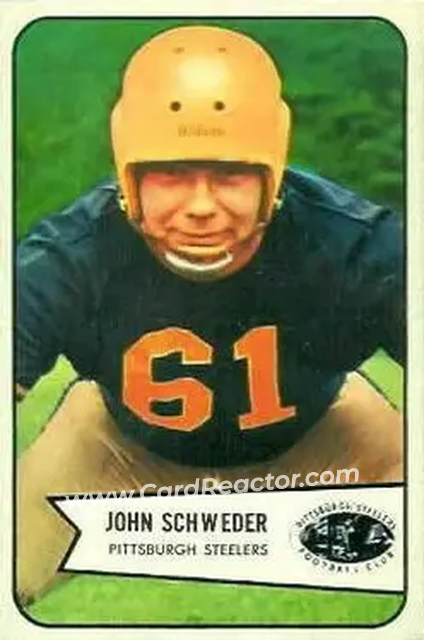 1954 Bowman #25 John Schweder