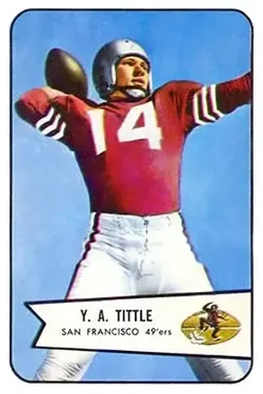 1954 Bowman #42 Y.A. Tittle