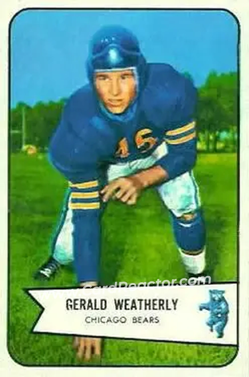 1954 Bowman #47 Gerald Weatherly