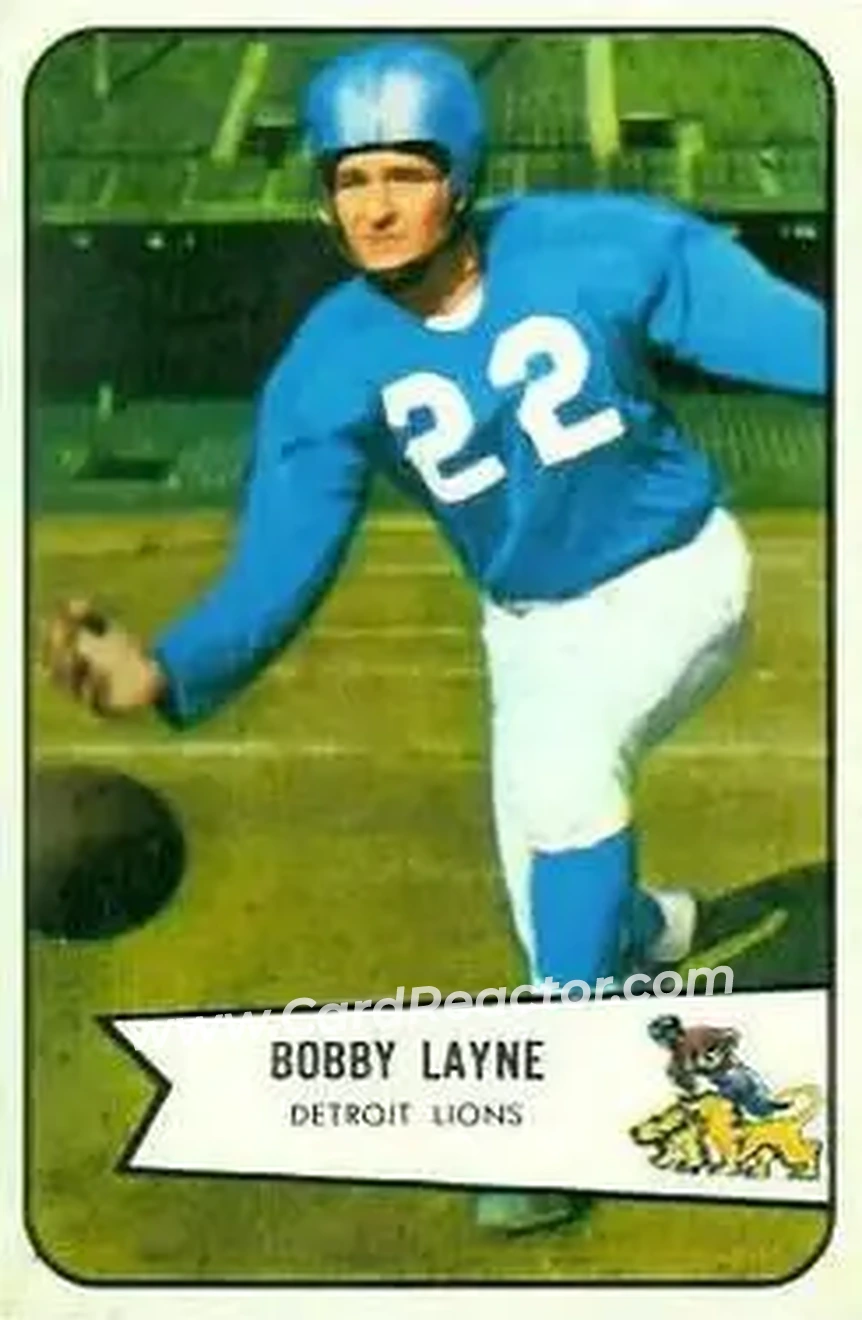 Front of Bobby Layne