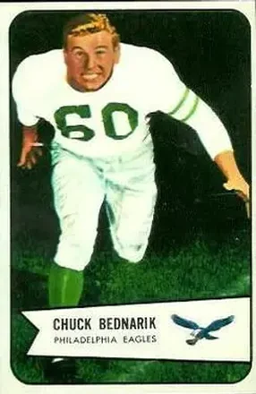 1954 Bowman #57 Chuck Bednarik