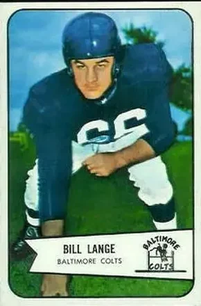 1954 Bowman #62 Bill Lange