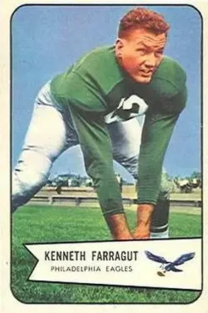 1954 Bowman #87 Kenneth Farragut