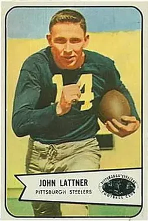 1954 Bowman #128 John Lattner