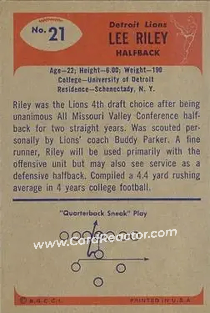 Back of Lee Riley