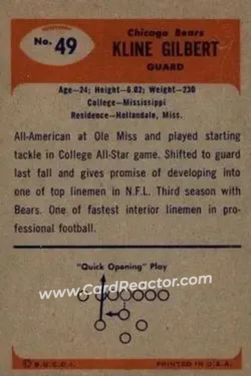 Back of Kline Gilbert