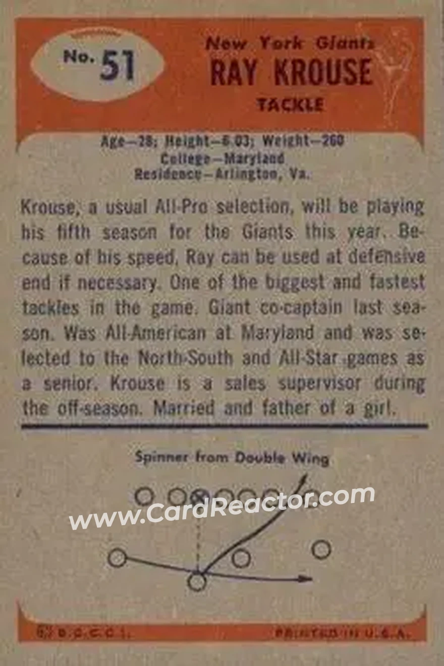 Back of Ray Krouse