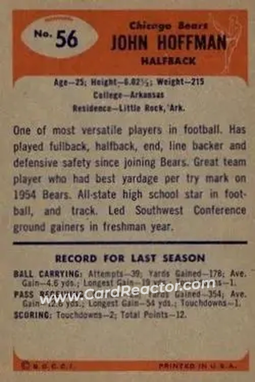 Back of John Hoffman