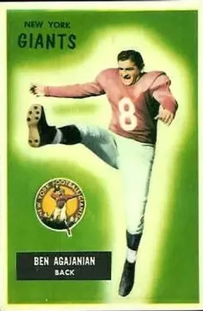 1955 Bowman #68 Ben Agajanian