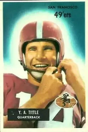 1955 Bowman #72 Y.A. Tittle