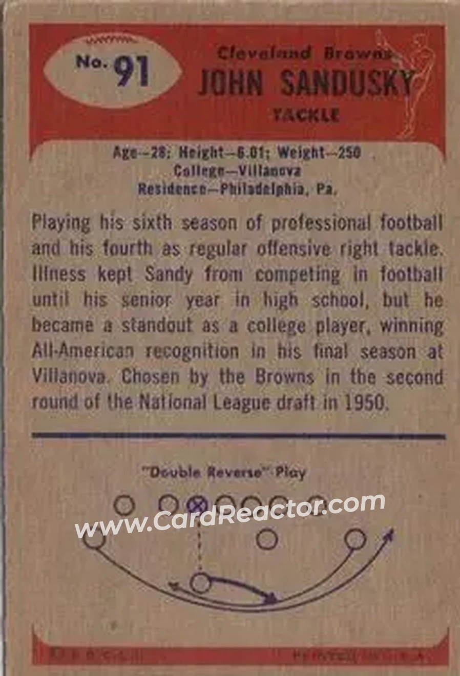 Back of John Sandusky