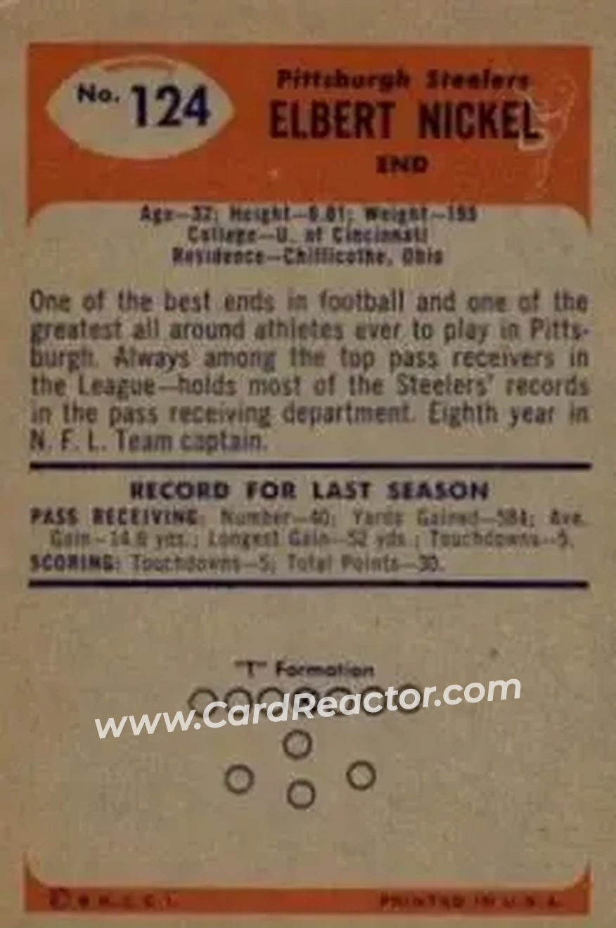 Back of Elbert Nickel