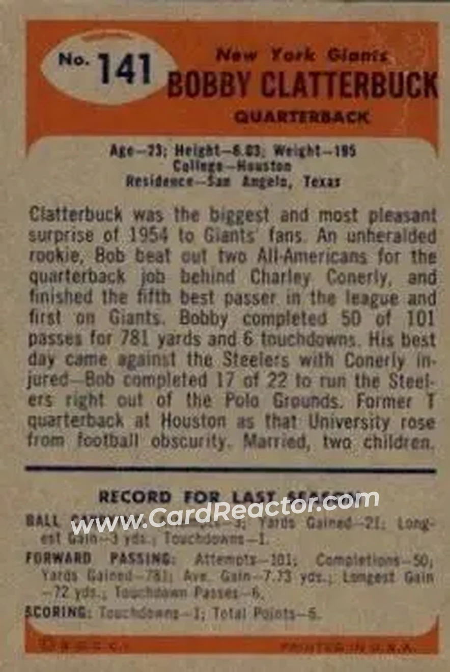 Back of Bob Clatterbuck