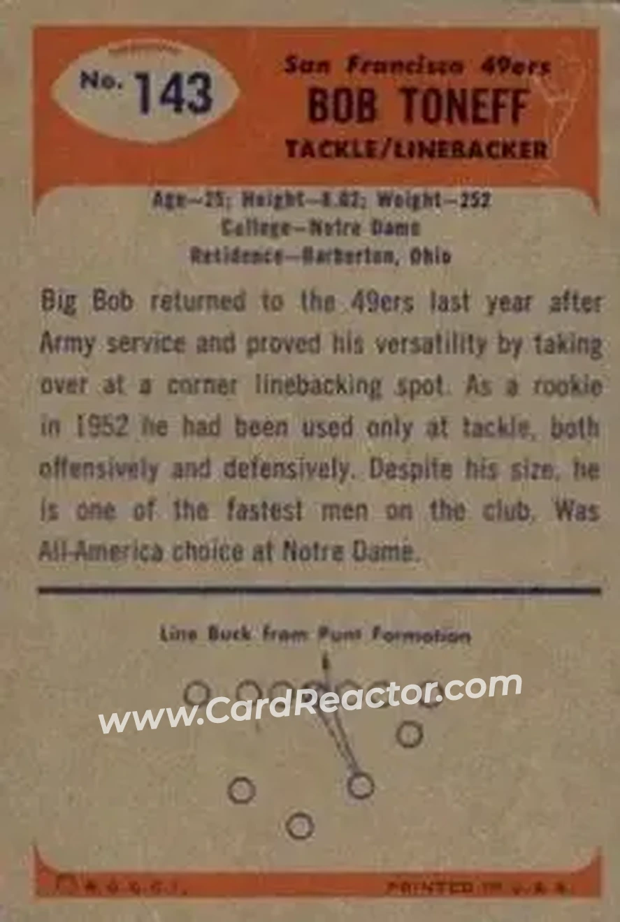 Back of Bob Toneff