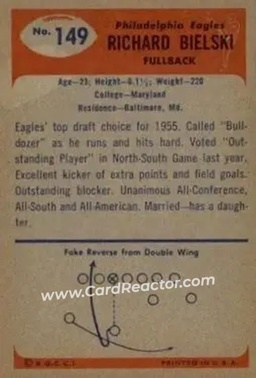 Back of Dick Bielski