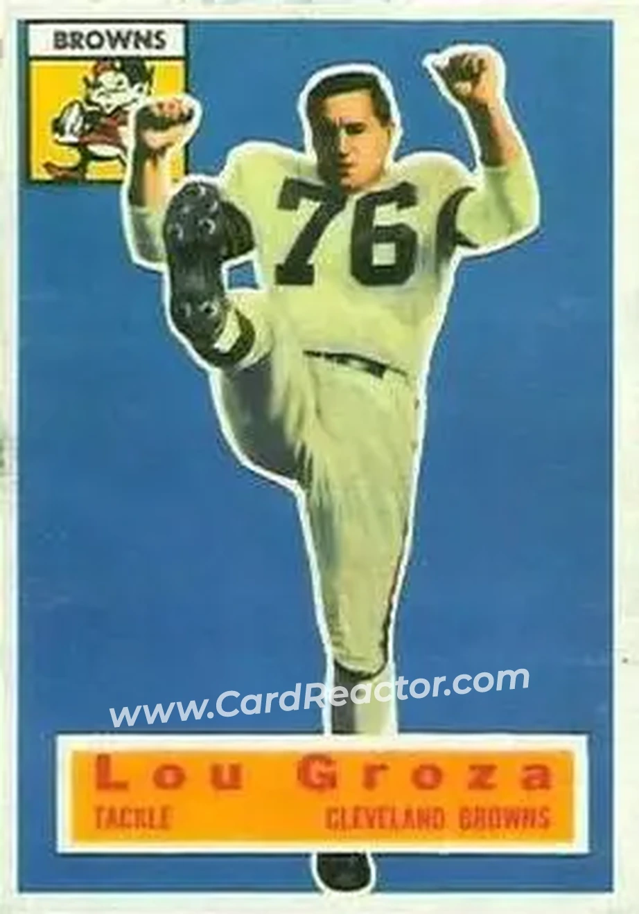 Front of Lou Groza