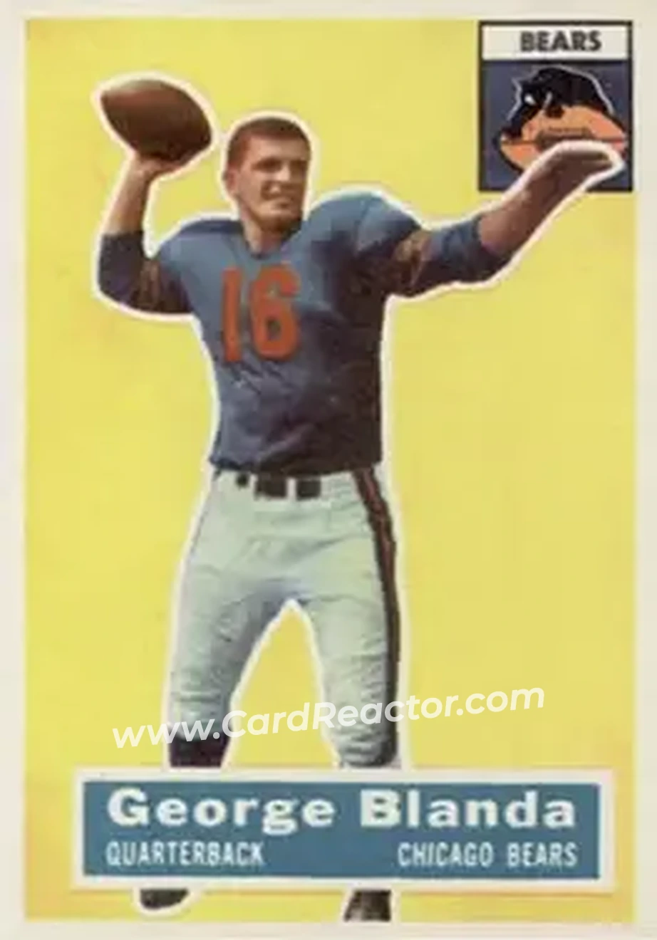 Front of George Blanda