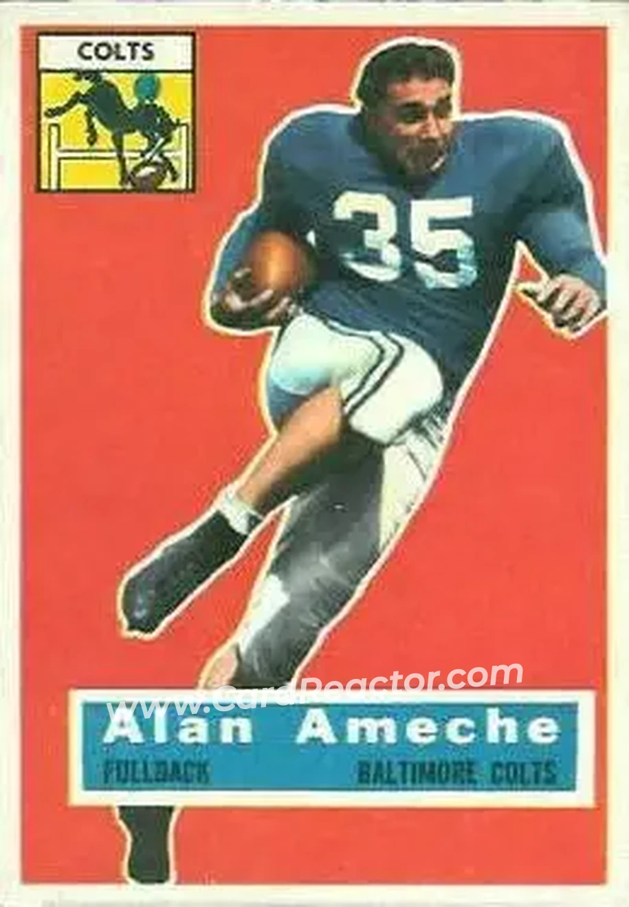 Front of Alan Ameche