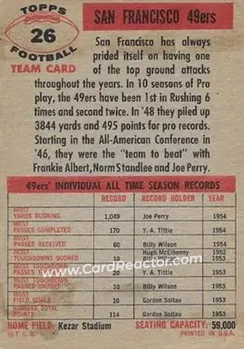 Back of Card #26