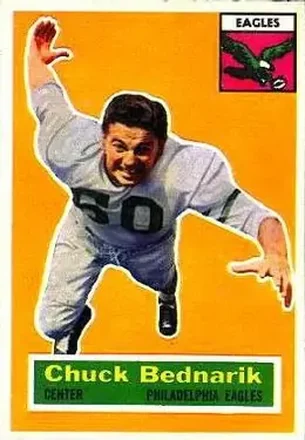 1956 Topps #28 Chuck Bednarik