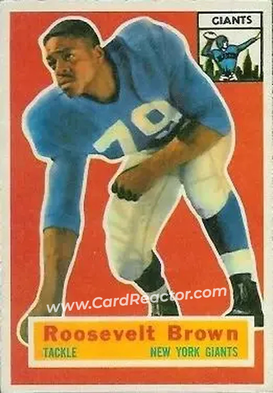 Front of Roosevelt Brown