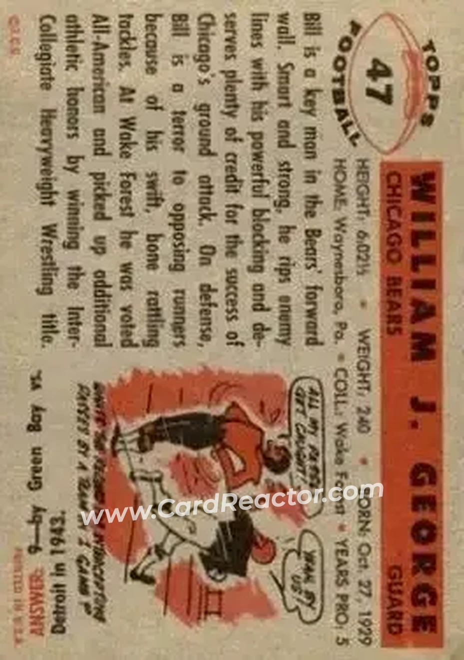 Back of Bill George