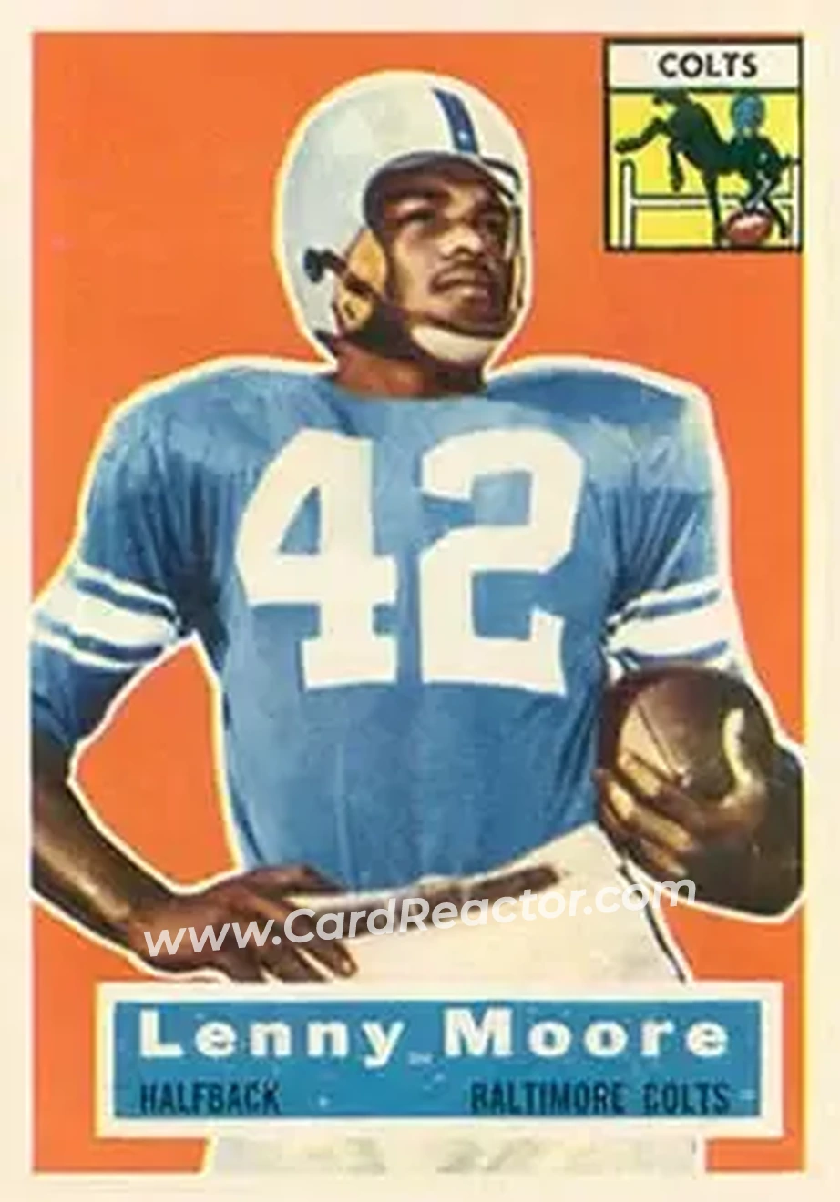 Front of Lenny Moore