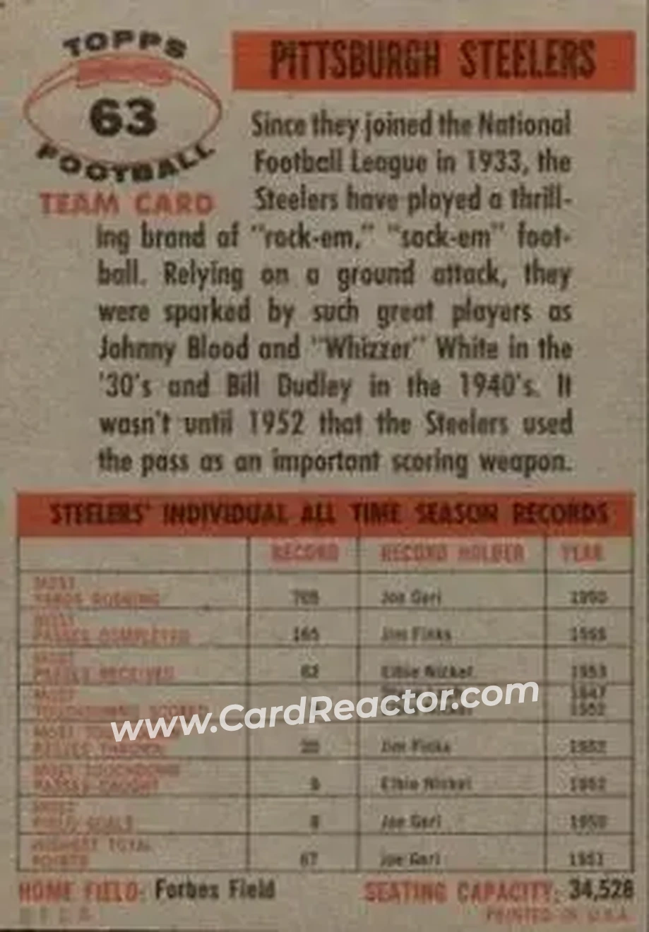 Back of Card #63