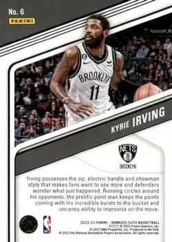 Back of Kyrie Irving