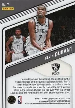 Back of Kevin Durant