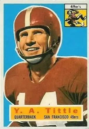 1956 Topps #86 Y.A. Tittle