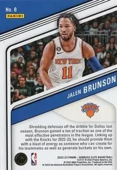 Back of Jalen Brunson