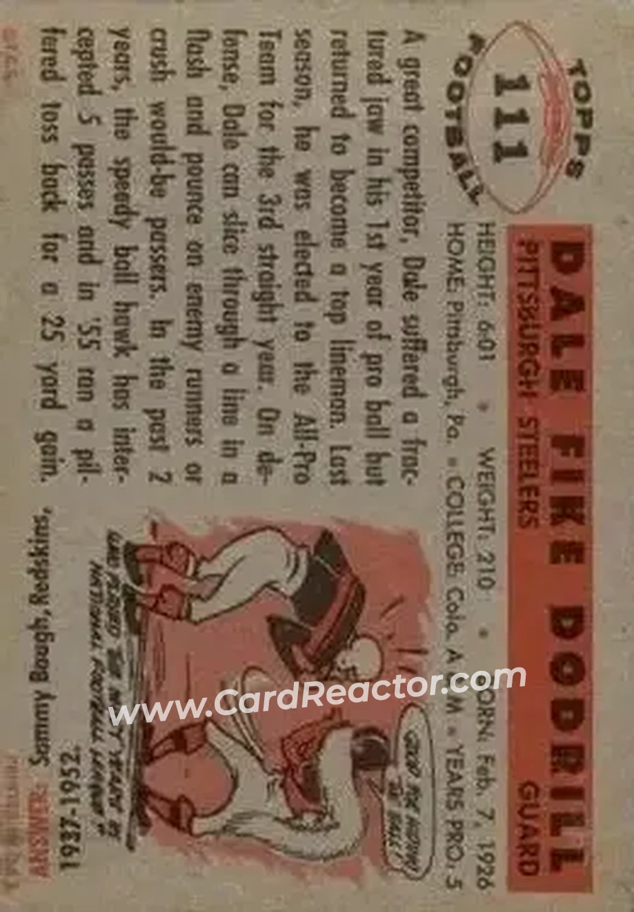 Back of Dale Dodrill