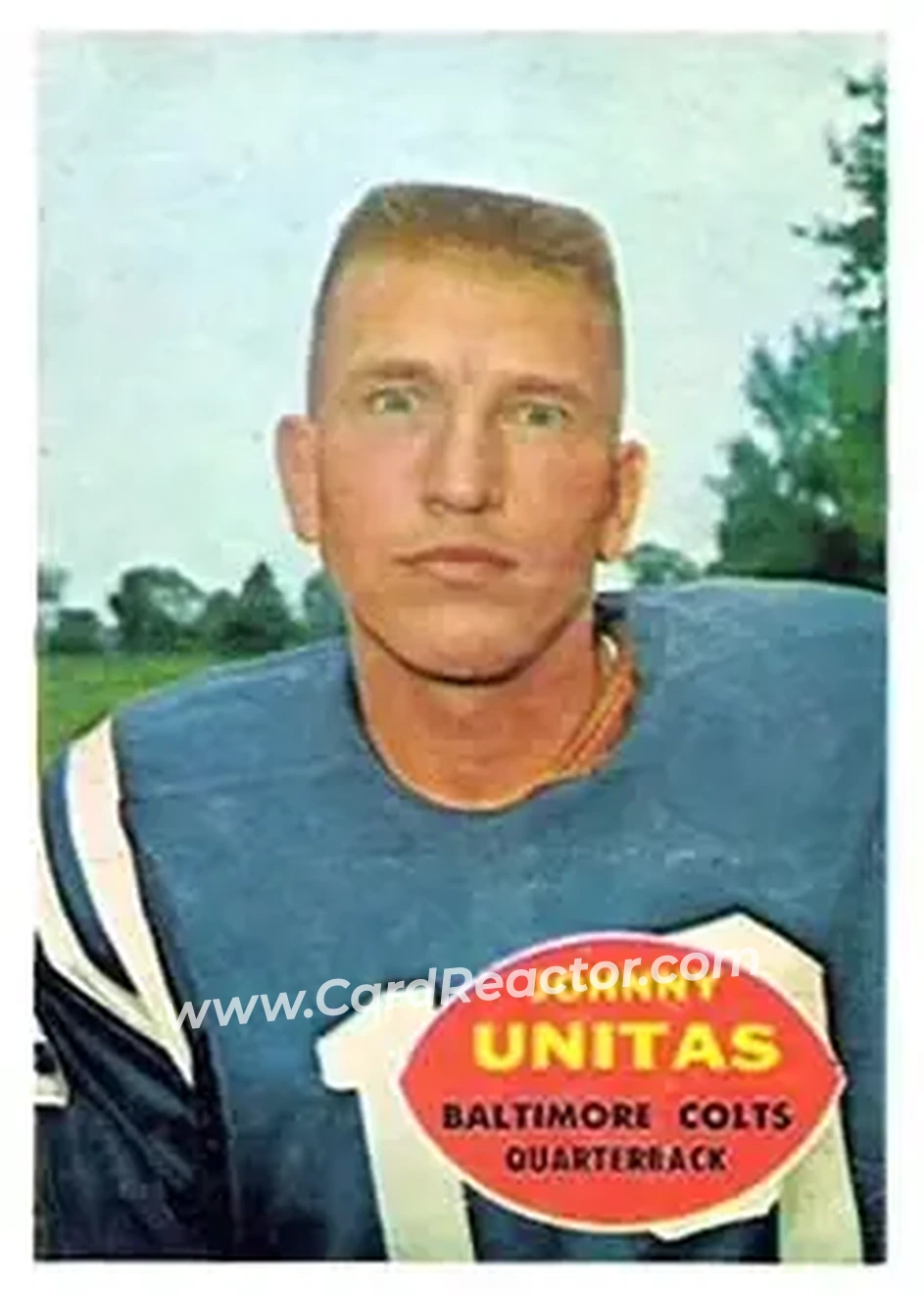 Front of John Unitas