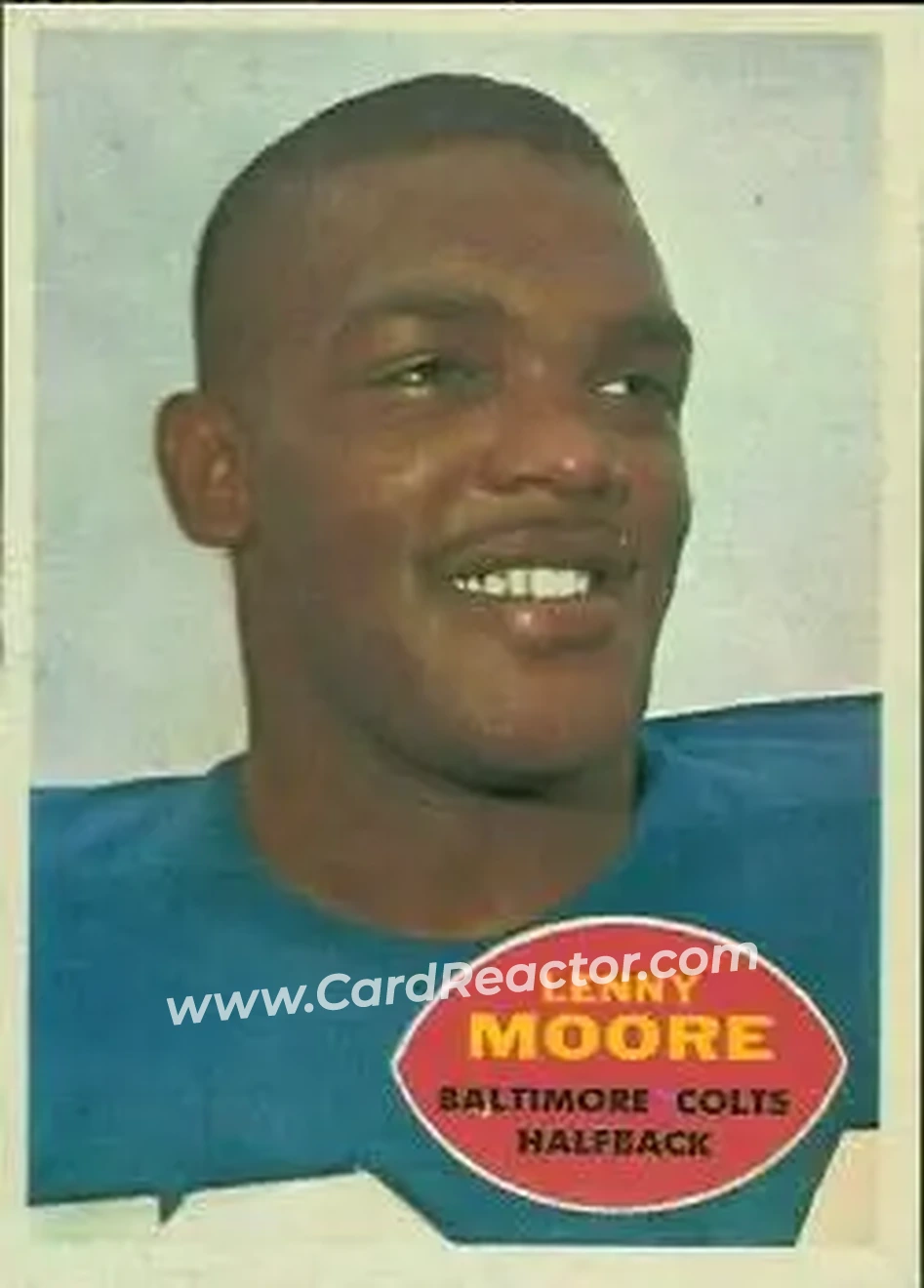 Front of Lenny Moore